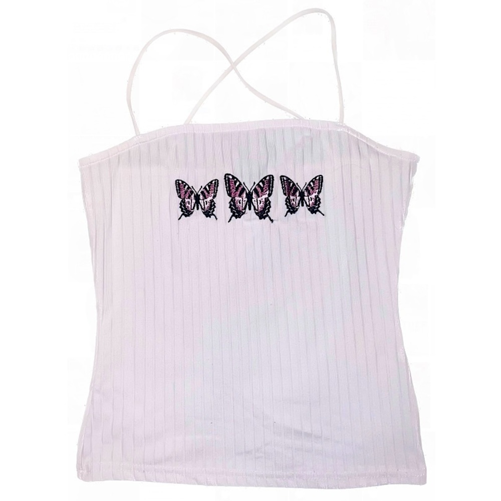 Butterfly cross back bungee tank